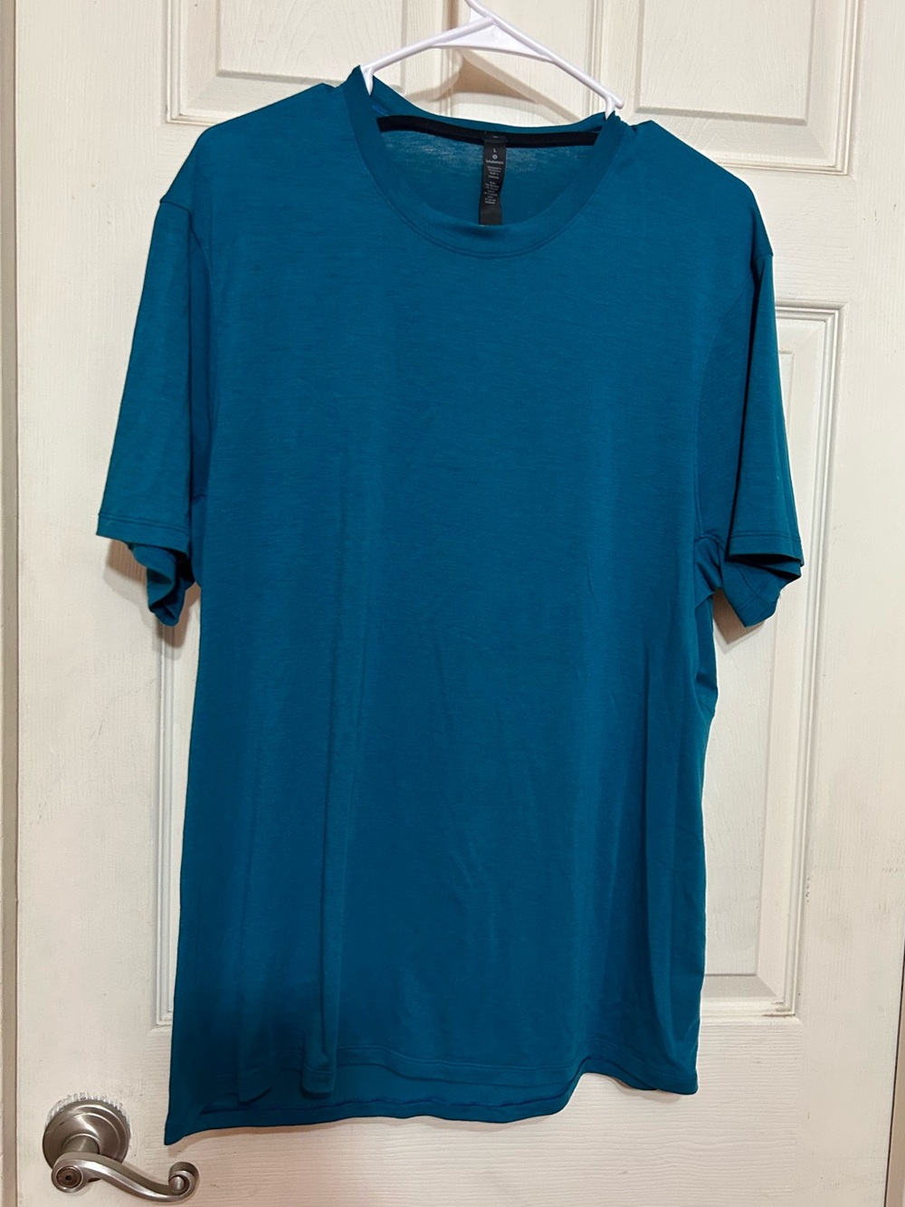 NWOT Lululemon Somatic Aero Short Sleeve Silverescent X-STATIC training shirt L